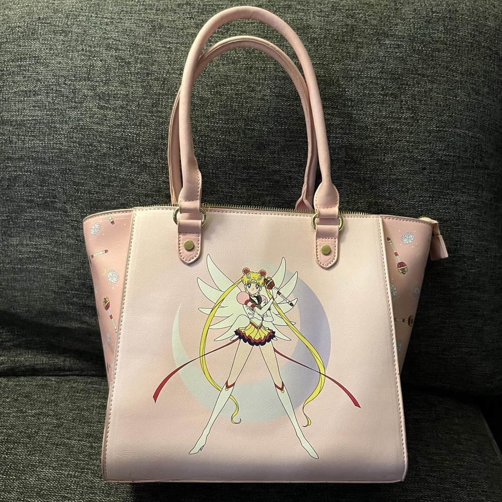 Sailor Moon Satchel Bag Womens Medium Pink Hot Topic Exclusive Anime Purse